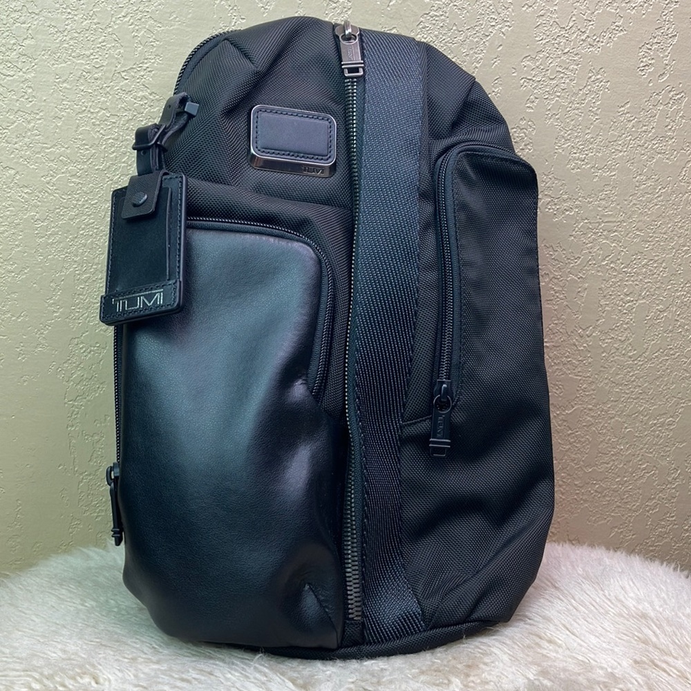 Tumi Mens Alpha Bravo Monterey Crossbody Sling Backpack